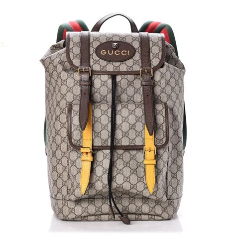 medium size gucci backpack brown|Gucci backpack brown leather.